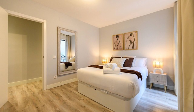 Bright 2-bedroom flat with balconies in the centre of Madrid FER54D