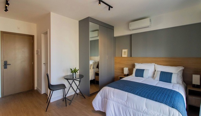 Essential Studio 101003 - 13 km GRU + Air + Leisure in Guarulhos