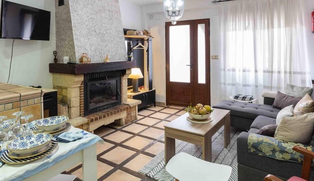 Family house with three rooms, fireplace - terrace