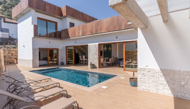 Luxury Villa with 2 Pools, Private Suite, and 360° Views