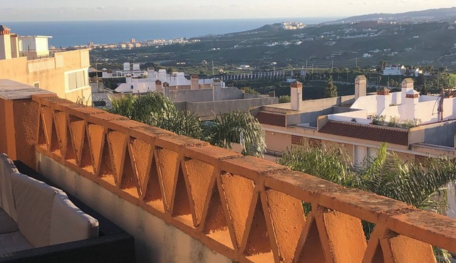 PENTHOUSE WEST ESTEPONA CASARES WITH SEA VIEW 2 BEDROOMS AND SOFA BED DONA JULIA
