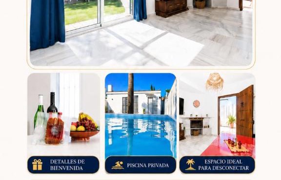Preciosa Casa con Jardin y Piscina Privada en el Puerto de santaMaria