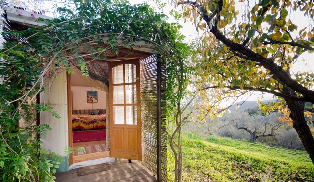 Small Yurt, with mountain view, iIdeal for couple