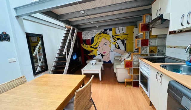 Stay in this pleasant and cozy, pet-friendly loft-style apartment in the city center
