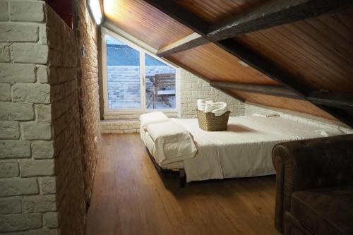 Tiny apartment on the roof touching Gibraltar