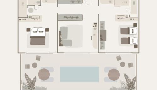 Two-Bedroom Deluxe Suite Private Pool