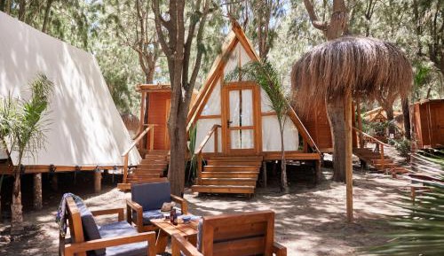 Glamping Algaida with private bathroom (4 people)