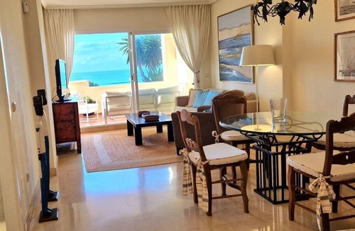 Nikki Beach Apartment | New Apartment!Beachfront Elviria Complex NEPTUNO I, Views,Pool and Garden